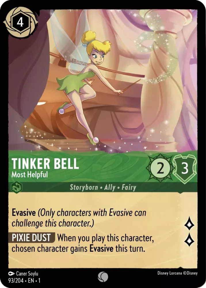 Buy Tinker Bell - Most Helpful (1ST-93) Lorcana The First Chapter single  card –