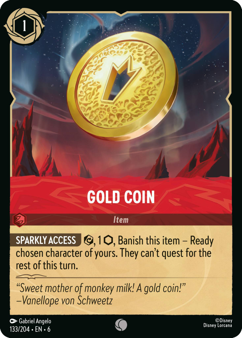Gold Coin [6AZS-133] (Azurite Sea) (Common)