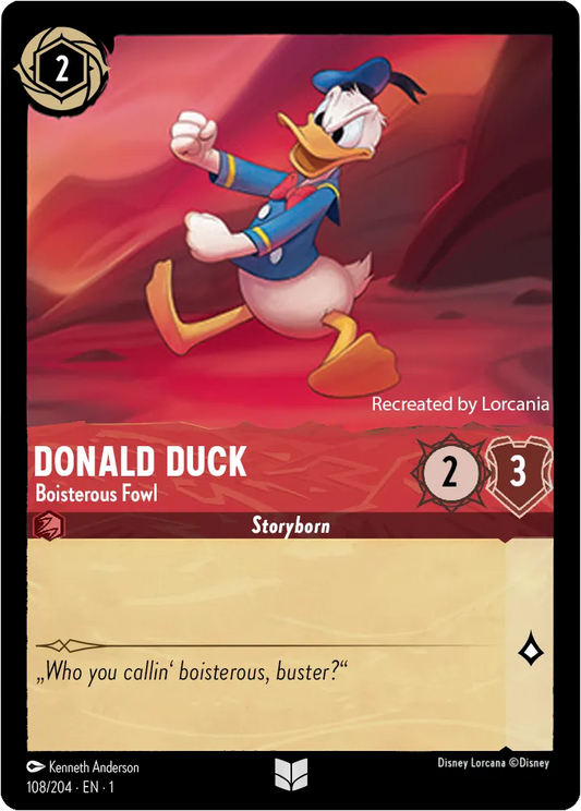 Donald Duck - Boisterous Fowl [1TFC-108] (The First Chapter) (Uncommon)