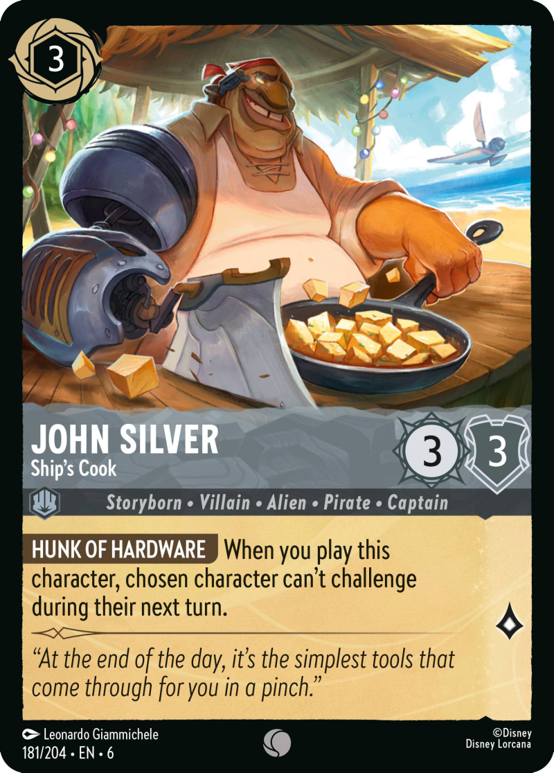 John Silver - Ship's Cook [6AZS-181] (Azurite Sea) (Common)