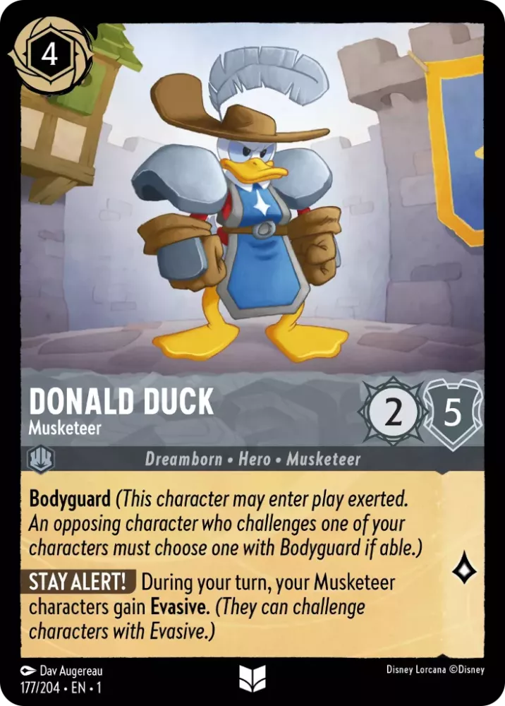 Donald Duck - Musketeer [1TFC-177] (The First Chapter) (Uncommon)