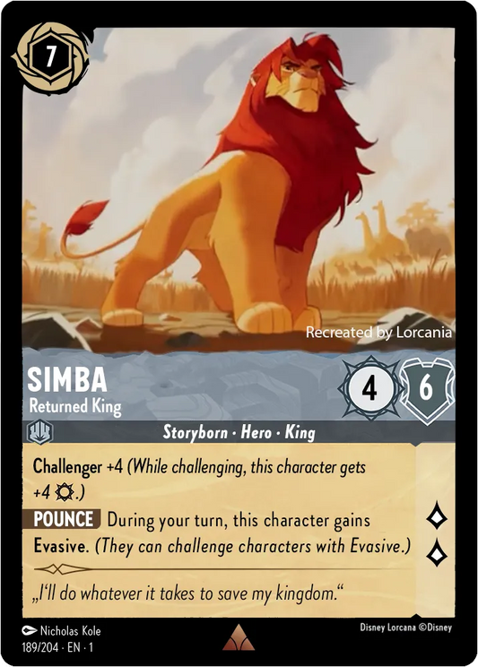 Simba - Returned King (V.1) [1TFC-189] (The First Chapter) (Rare)