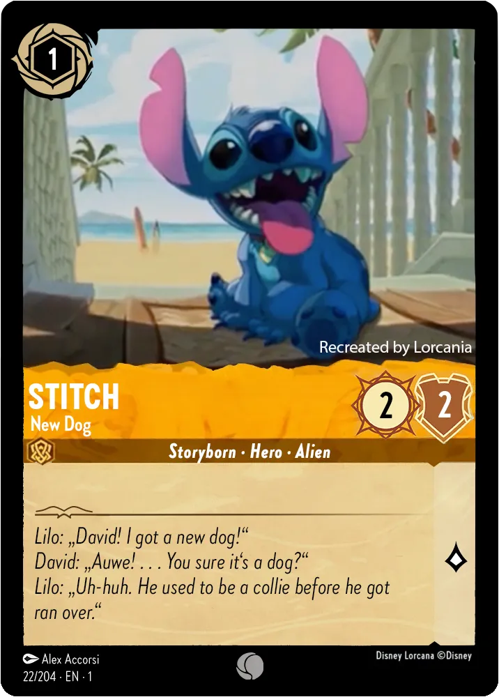 Stitch - New Dog [1TFC-22] (The First Chapter) (Common)