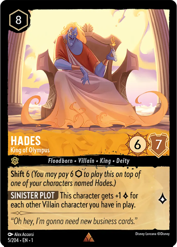 Hades - King of Olympus (V.1) [1TFC-5] (The First Chapter) (Rare)