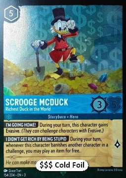 Scrooge McDuck - Richest Duck in the World (V.3) [3INK-154] (Into the Inklands) (Super Rare)
