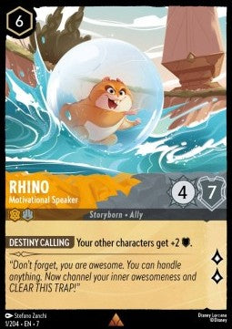 Rhino - Motivational Speaker [7ARI-1] (Archazia's Island) (Rare)