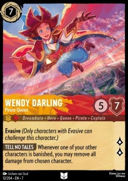 Wendy Darling - Pirate Queen [7ARI-12] (Archazia's Island) (Uncommon)