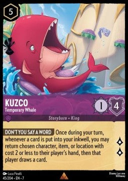 Kuzco - Temporary Whale [7ARI-45] (Archazia's Island) (Rare)