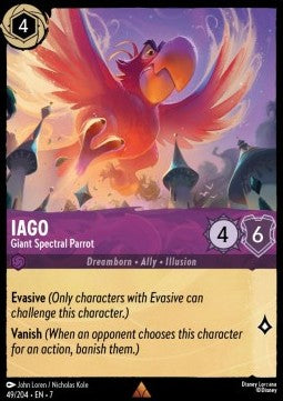 Iago - Giant Spectral Parrot [7ARI-49] (Archazia's Island) (Rare)