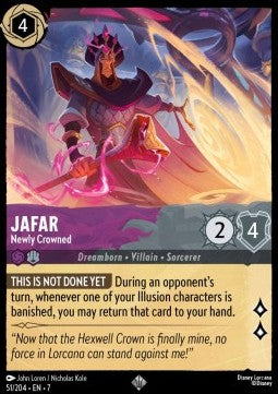 Jafar - Newly Crowned (V.1) [7ARI-51] (Archazia's Island) (Super Rare)