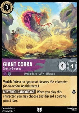 Giant Cobra - Ghostly Serpent [7ARI-57] (Archazia's Island) (Uncommon)