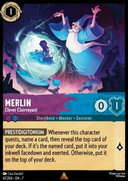 Merlin - Clever Clairvoyant [7ARI-67] (Archazia's Island) (Rare)