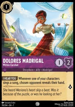 Dolores Madrigal - Within Earshot [7ARI-78] (Archazia's Island) (Common)