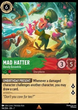 Mad Hatter - Unruly Eccentric (V.1) [7ARI-94] (Archazia's Island) (Rare)