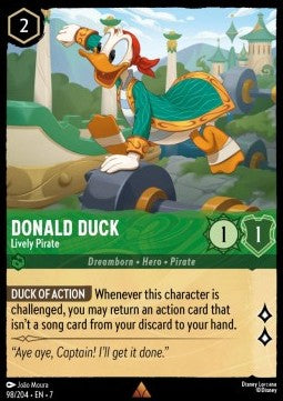 Donald Duck - Lively Pirate [7ARI-98] (Archazia's Island) (Rare)