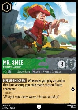 Mr. Smee - Efficient Captain [7ARI-107] (Archazia's Island) (Uncommon)