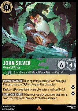 John Silver - Vengeful Pirate [7ARI-109] (Archazia's Island) (Rare)