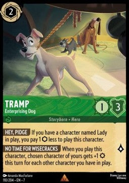 Tramp - Enterprising Dog (V.1) [7ARI-110] (Archazia's Island) (Rare)