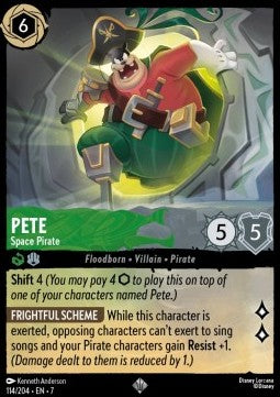 Pete - Space Pirate [7ARI-114] (Archazia's Island) (Super Rare)