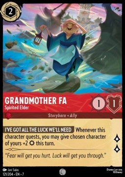 Grandmother Fa - Spirited Elder [7ARI-121] (Archazia's Island) (Common)
