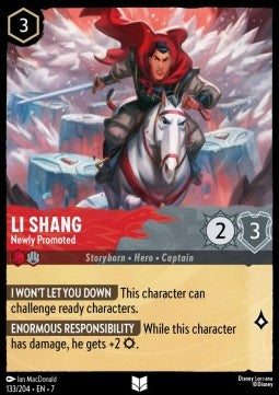 Li Shang - Newly Promoted [7ARI-133] (Archazia's Island) (Uncommon)