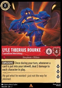 Lyle Tiberius Rourke - Crystallized Mercenary [7ARI-140] (Archazia's Island) (Rare)