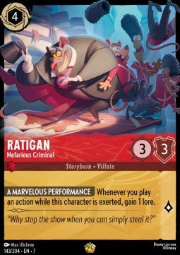 Ratigan - Nefarious Criminal (V.1) [7ARI-143] (Archazia's Island) (Legendary)