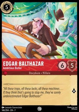 Edgar Balthazar - Ambitious Butler [7ARI-146] (Archazia's Island) (Common)