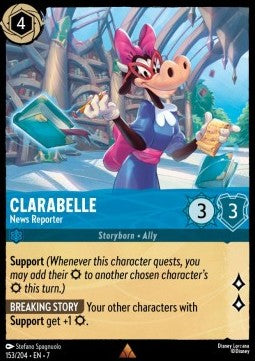 Clarabelle - News Reporter [7ARI-153] (Archazia's Island) (Rare)