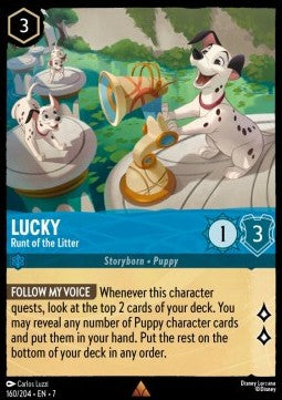 Lucky - Runt of the Litter [7ARI-160] (Archazia's Island) (Rare)