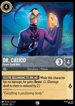 Dr. Calico - Green‐Eyed Man [7ARI-181] (Archazia's Island) (Common)