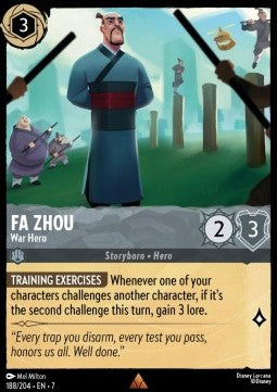 Fa Zhou - War Hero [7ARI-188] (Archazia's Island) (Rare)