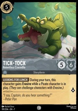 Tick‐Tock - Relentless Crocodile [7ARI-191] (Archazia's Island) (Common)