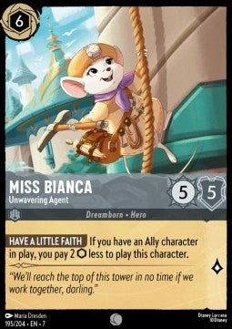 Miss Bianca - Unwavering Agent [7ARI-195] (Archazia's Island) (Common)