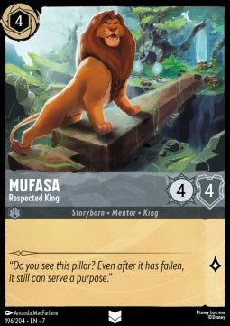 Mufasa - Respected King [7ARI-196] (Archazia's Island) (Uncommon)