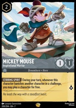 Mickey Mouse - Inspirational Warrior (V.1) [7ARI-200] (Archazia's Island) (Legendary)