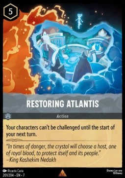 Restoring Atlantis (V.1) [7ARI-201] (Archazia's Island) (Rare)