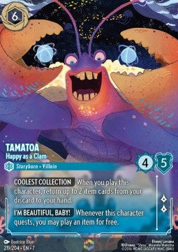 Tamatoa - Happy as a Clam (V.2) [7ARI-219] (Archazia's Island) (Enchanted)