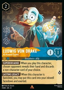 Ludwig Von Drake - All-Around Expert [8JAF-7] (Reign of Jafar) (Rare)