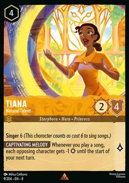 Tiana - Natural Talent [8JAF-9] (Reign of Jafar) (Rare)