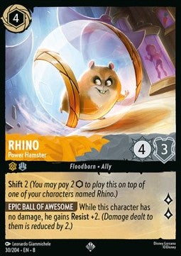 Rhino - Power Hamster [8JAF-30] (Reign of Jafar) (Super Rare)