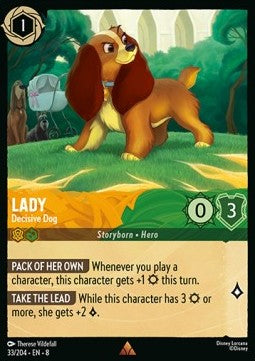 Lady - Decisive Dog (V.1) [8JAF-33] (Reign of Jafar) (Rare)