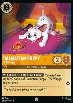 Dalmatian Puppy - Tail Wagger [8JAF-38] (Reign of Jafar) (Common)