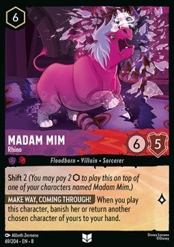 Madam Mim - Rhino [8JAF-69] (Reign of Jafar) (Uncommon)