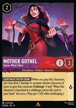 Mother Gothel - Knows What's Best (V.1) [8JAF-70] (Reign of Jafar) (Rare)