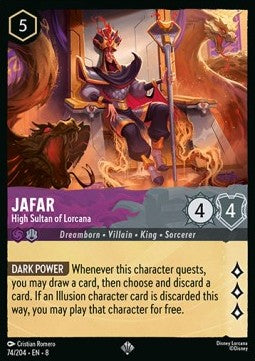 Jafar - High Sultan of Lorcana [8JAF-74] (Reign of Jafar) (Super Rare)