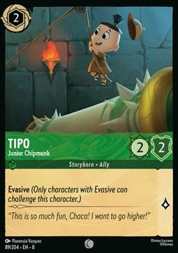 Tipo - Junior Chipmunk [8JAF-89] (Reign of Jafar) (Common)