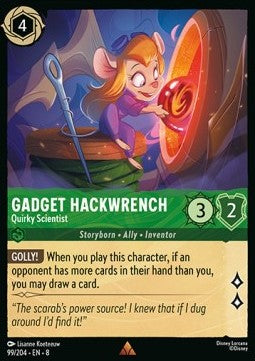 Gadget Hackwrench - Quirky Scientist [8JAF-99] (Reign of Jafar) (Rare)