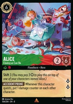 Alice - Clumsy as Can Be [8JAF-104] (Reign of Jafar) (Rare)