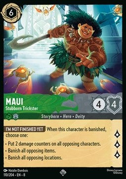 Maui - Stubborn Trickster [8JAF-110] (Reign of Jafar) (Super Rare)